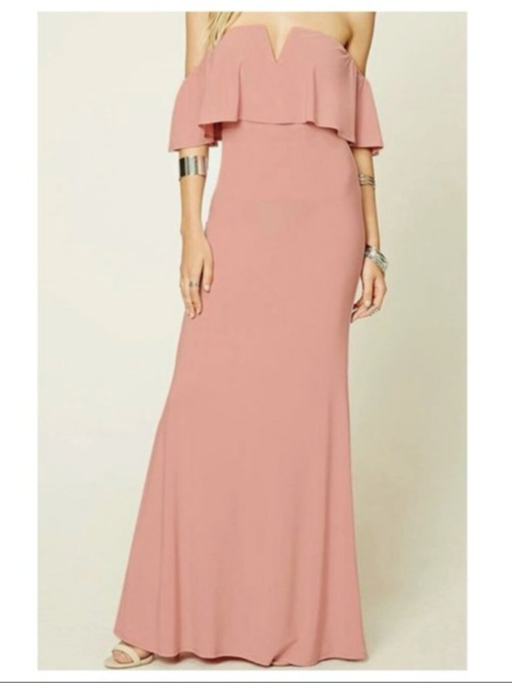 Off the Shoulder Maxi Dress